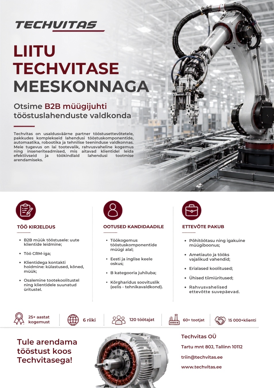 TECHVITAS OÜ B2B Müügijuht