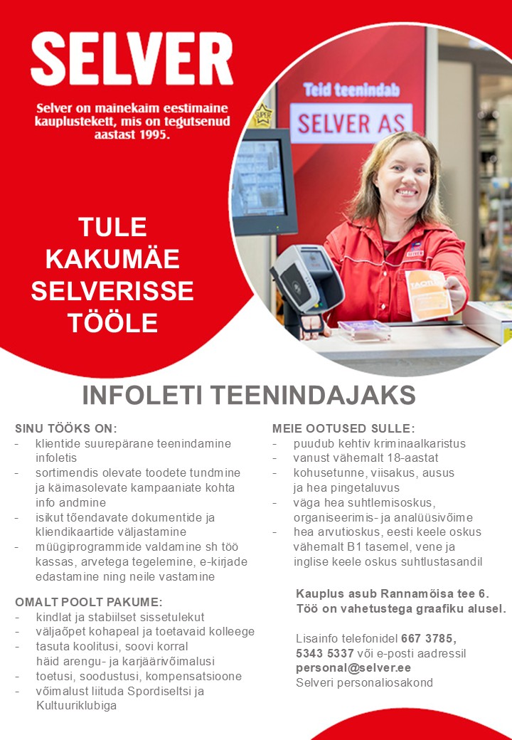 Selver Infoteenindaja Kakumäe Selveris