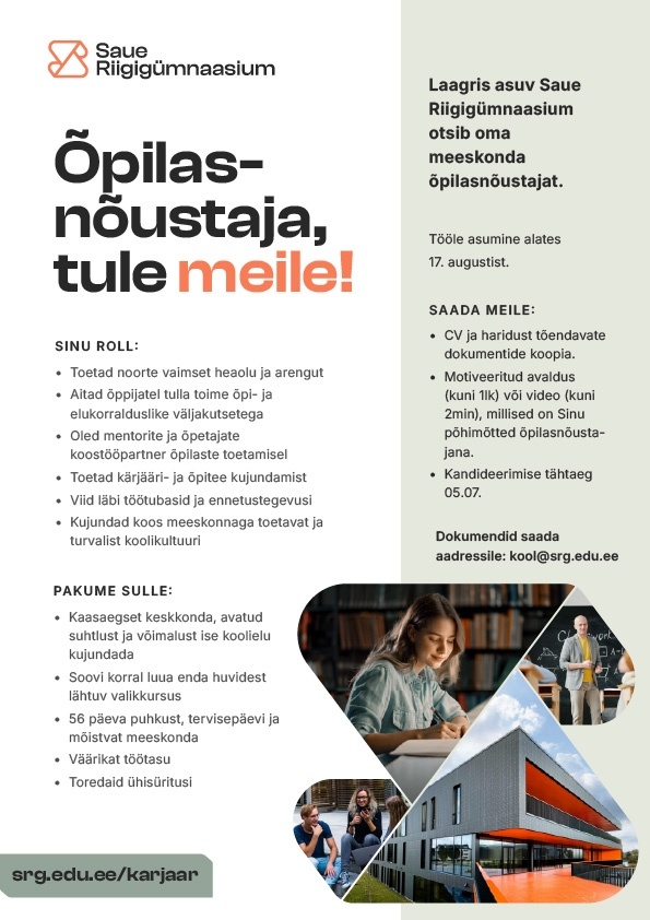 Saue Riigigümnaasium Õpilasnõustaja
