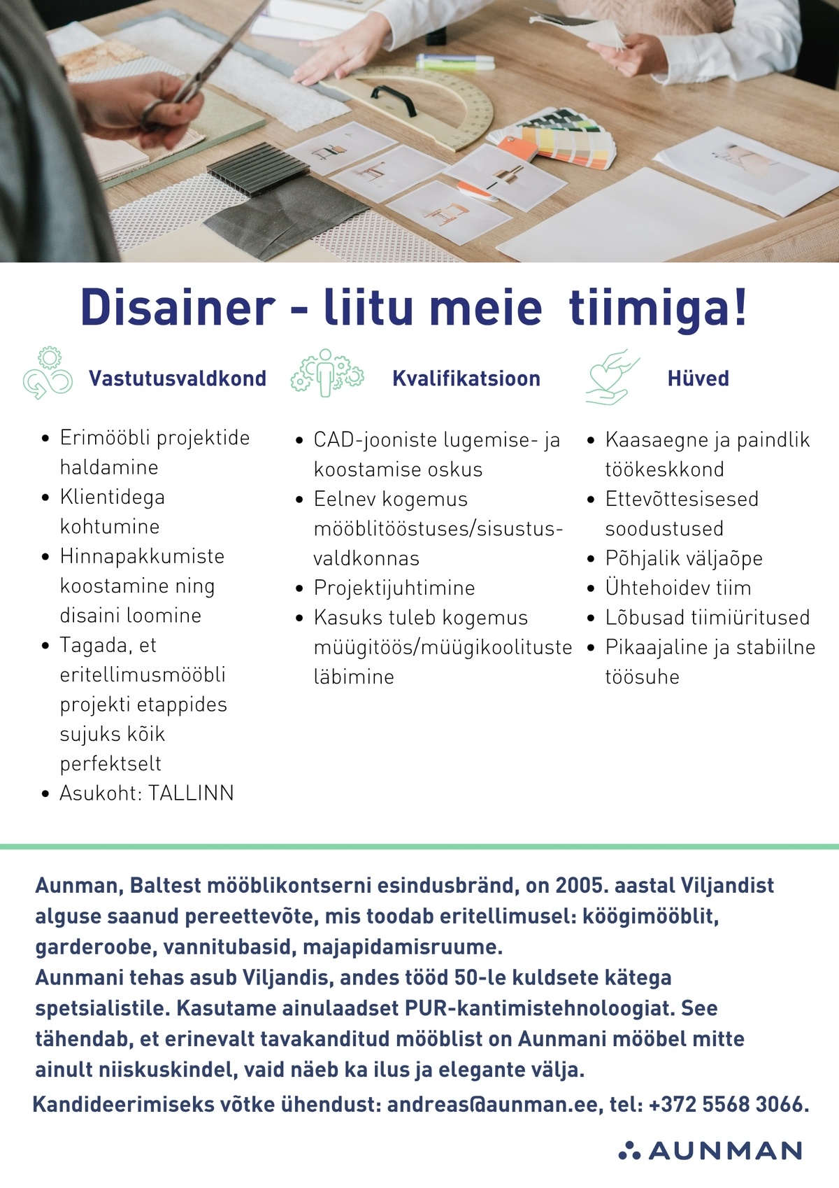 Baltest Mööbel OÜ Disainer-liitu meie tiimiga!