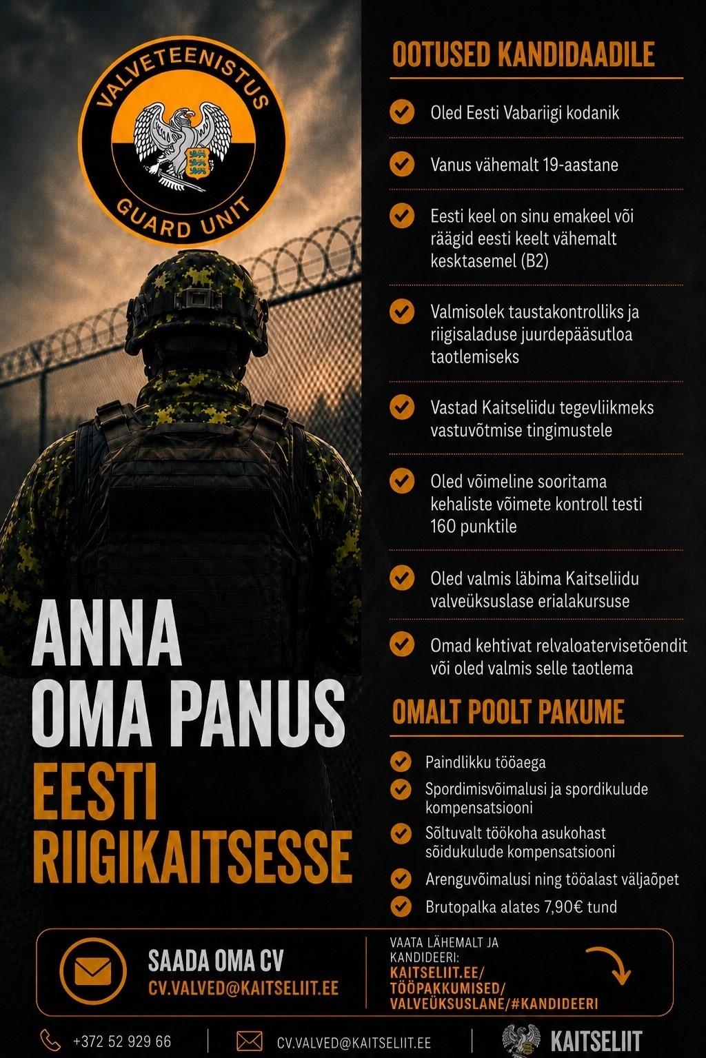 KAITSELIIT VALVEÜKSUSLANE