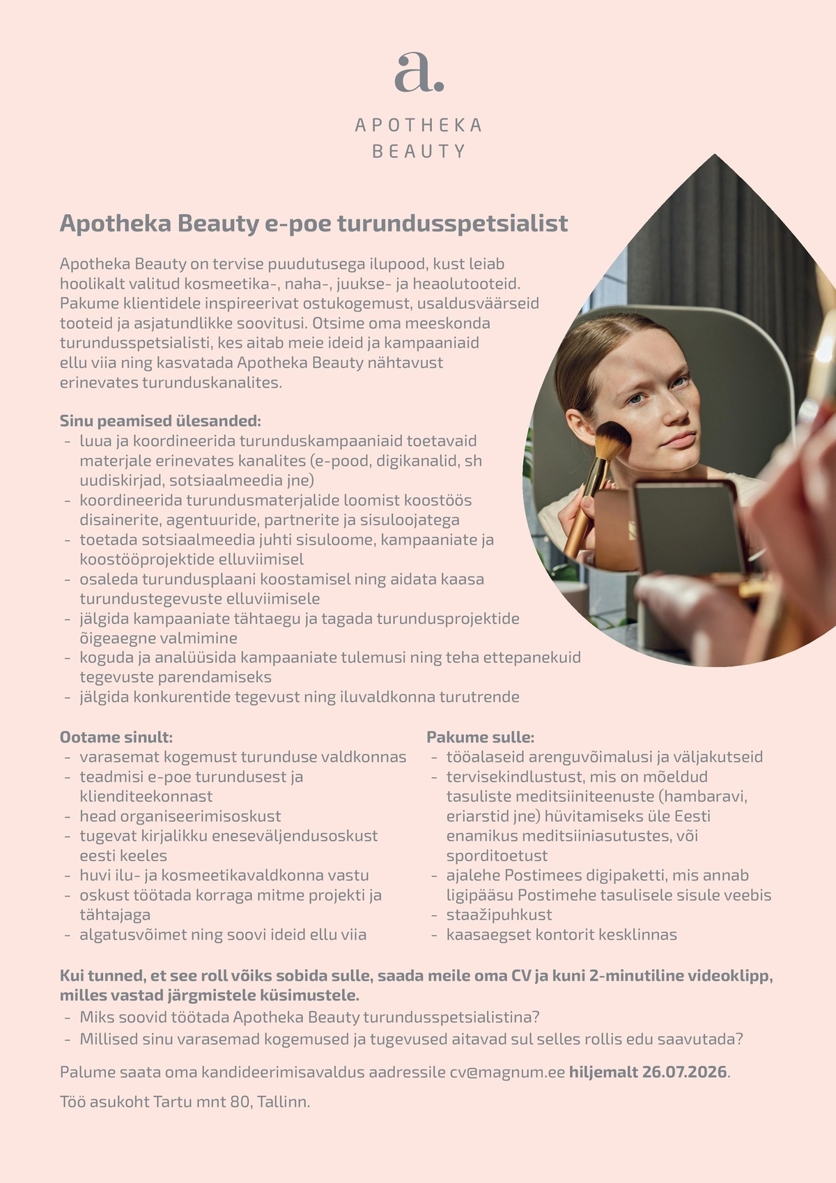 Apotheka Beauty Turundusspetsialist