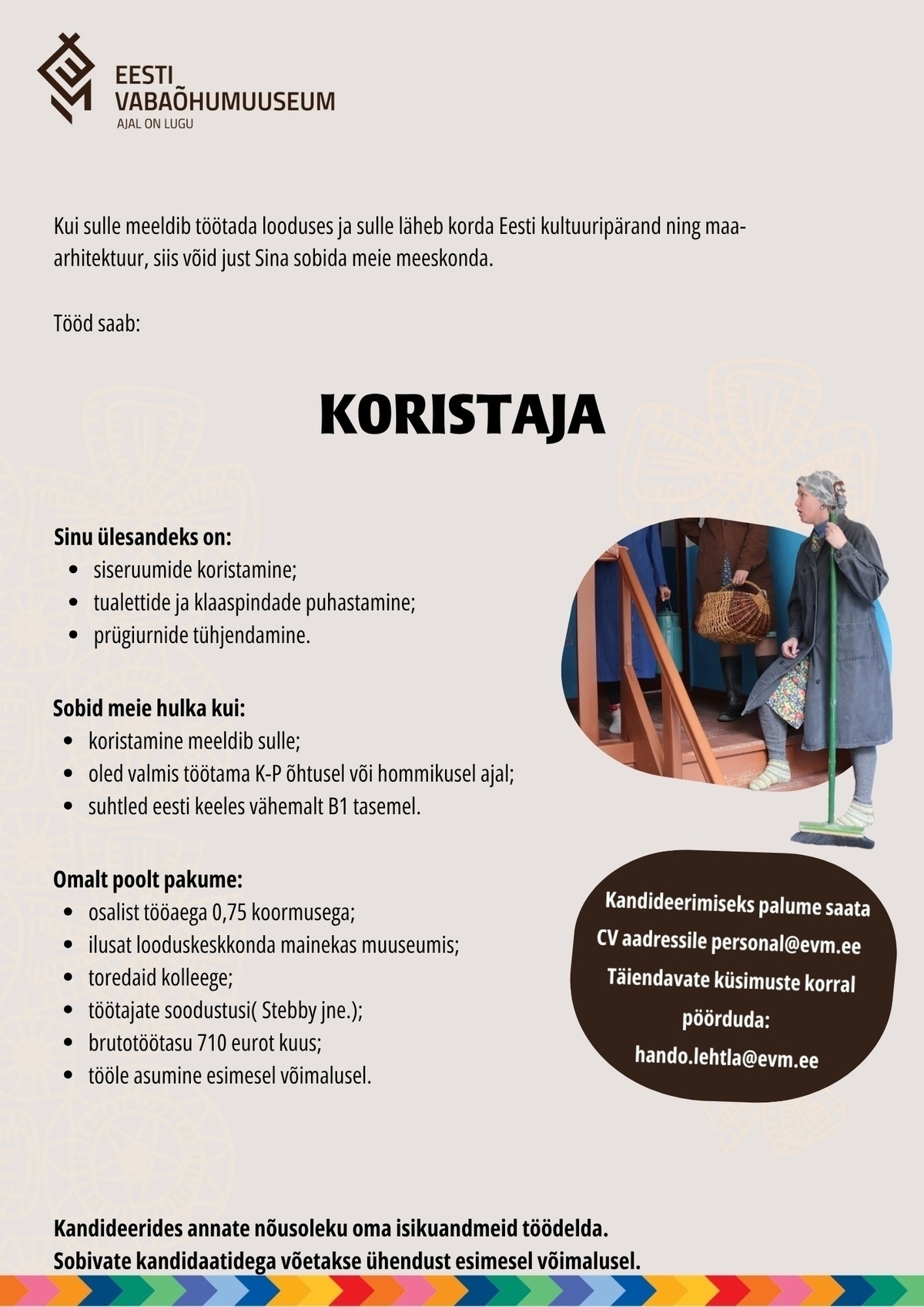 EESTI VABAÕHUMUUSEUM SA Koristaja