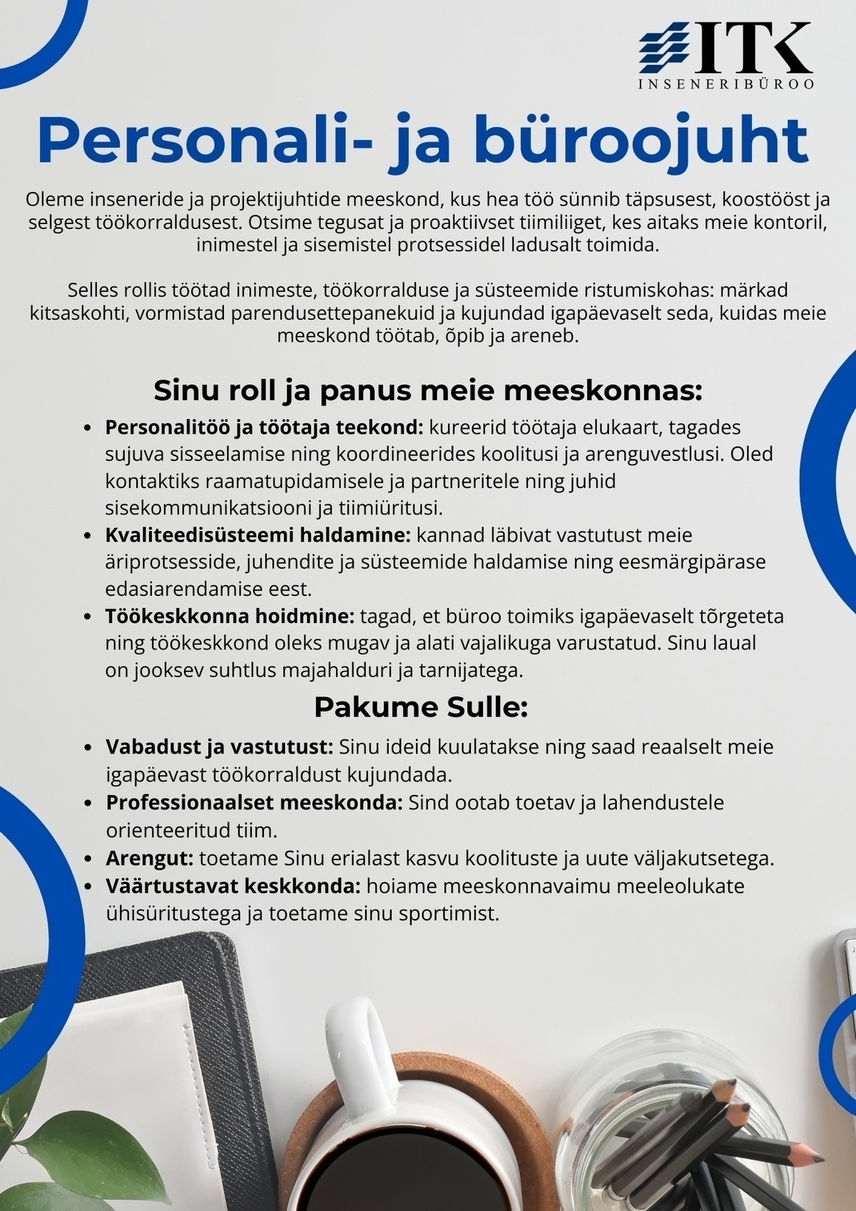 ITK Inseneribüroo OÜ Personalijuht