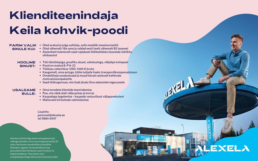 AS Alexela Klienditeenindaja Keila kohvik-poodi