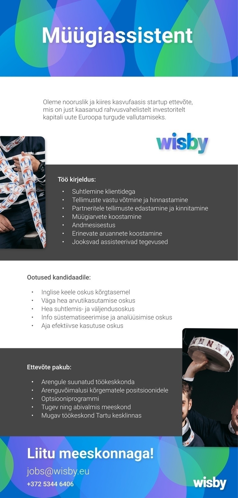 BIDE TECHNOLOGY OÜ Müügiassistent