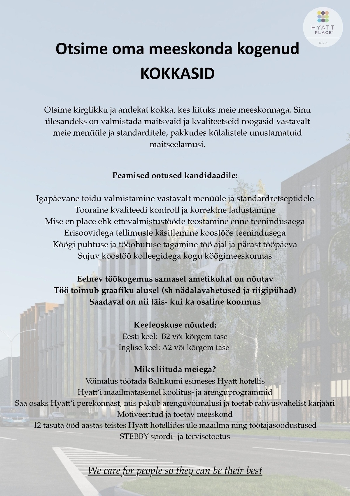 Hyatt Place Tallinn Kokk