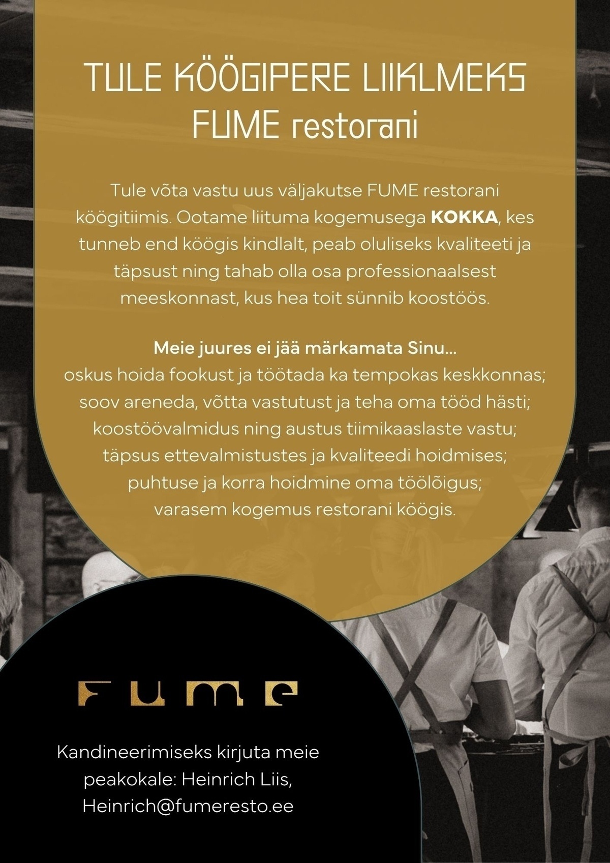 FUME restoran KOKK FUME restorani