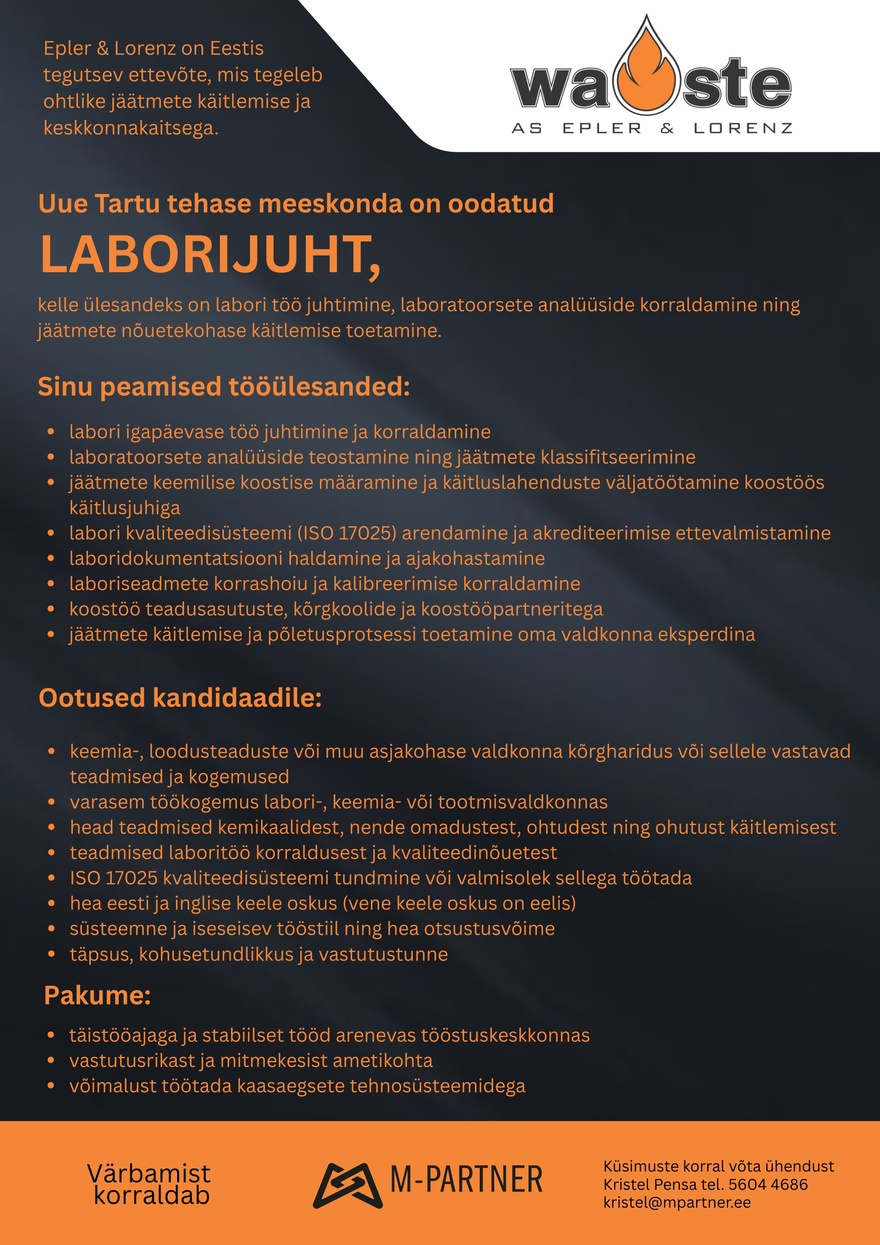 M-Partner HR Laborijuht