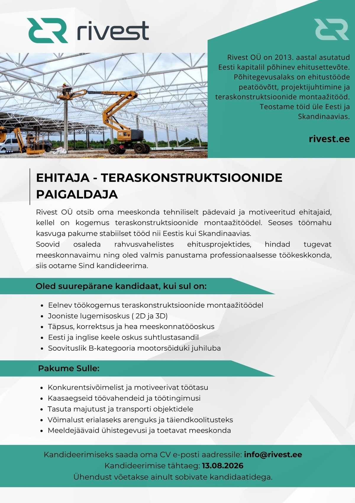 Rivest OÜ Ehitaja