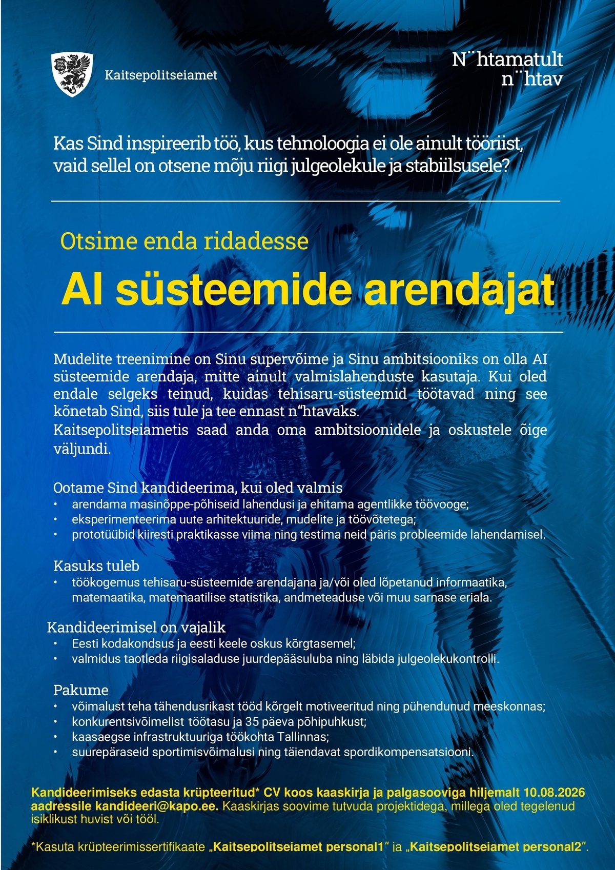 Kaitsepolitseiamet AI süsteemide arendaja