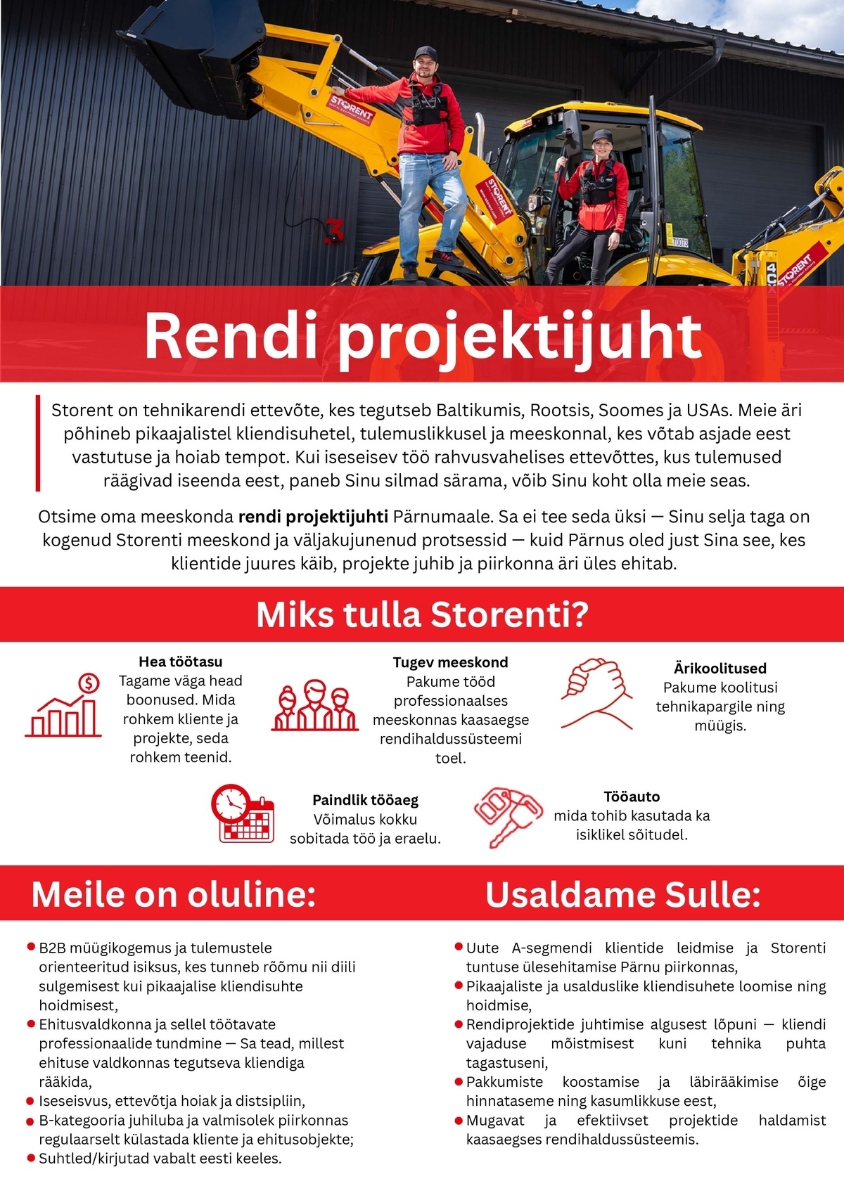 Storent OÜ Rendi projektijuht
