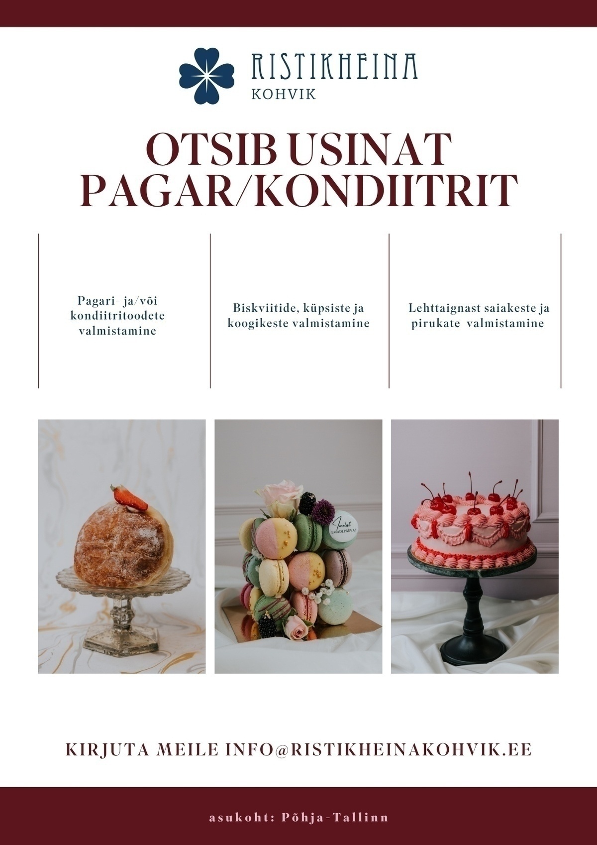 RISTIKHEINA KOHVIK OÜ Pagar-kondiiter