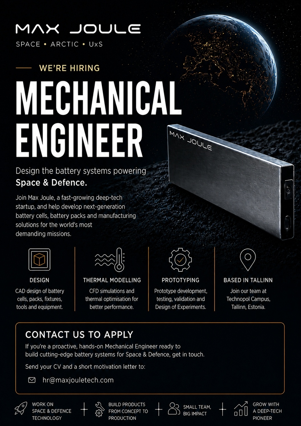 Max Joule OÜ Mechanical Engineer
