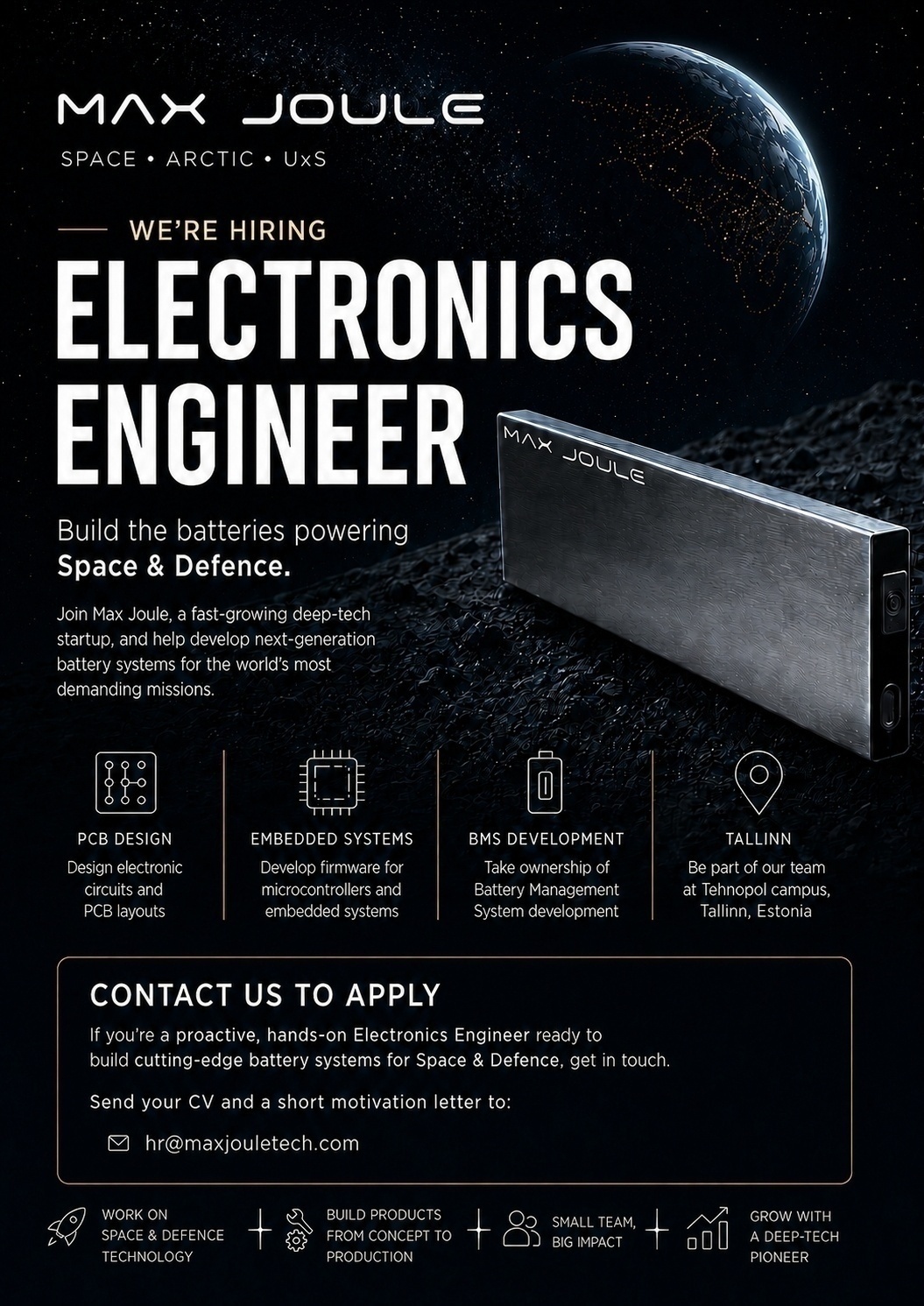Max Joule OÜ Electronics Engineer