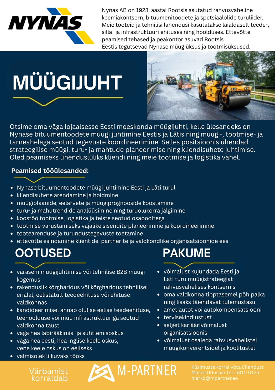 M-Partner HR Müügijuht