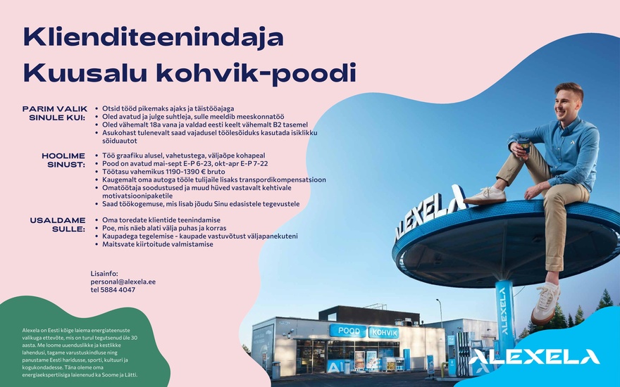 AS Alexela Klienditeenindaja Kuusalu kohvik-poodi