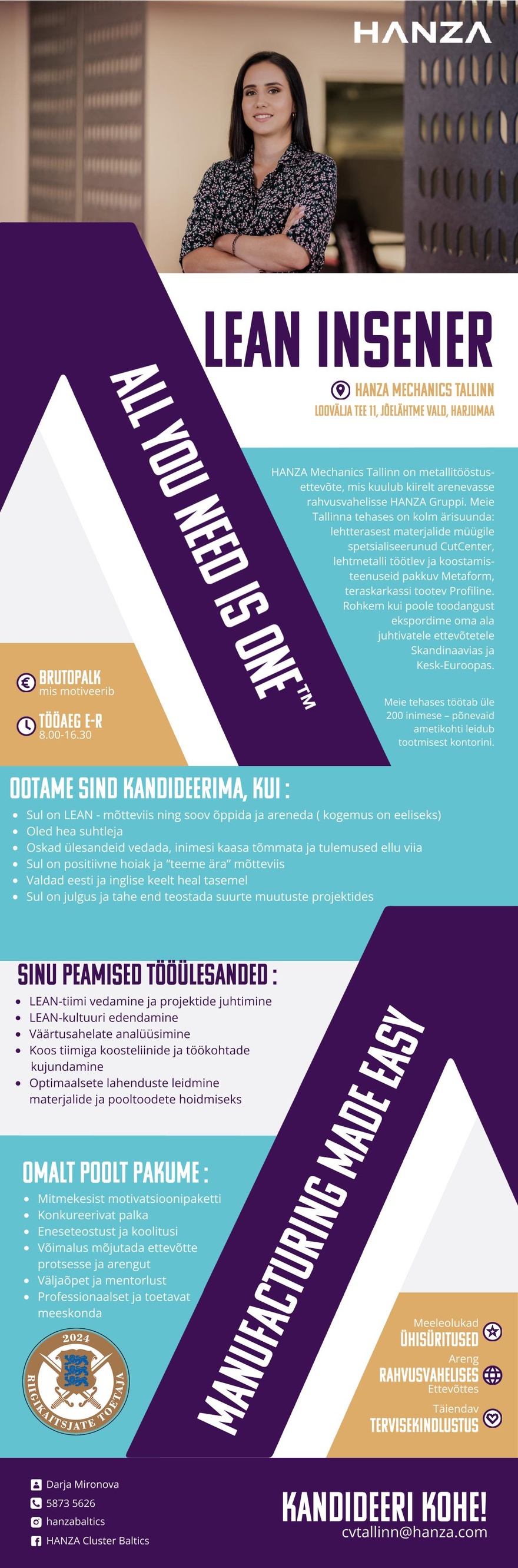 HANZA Mechanics Tallinn AS LEAN Insener