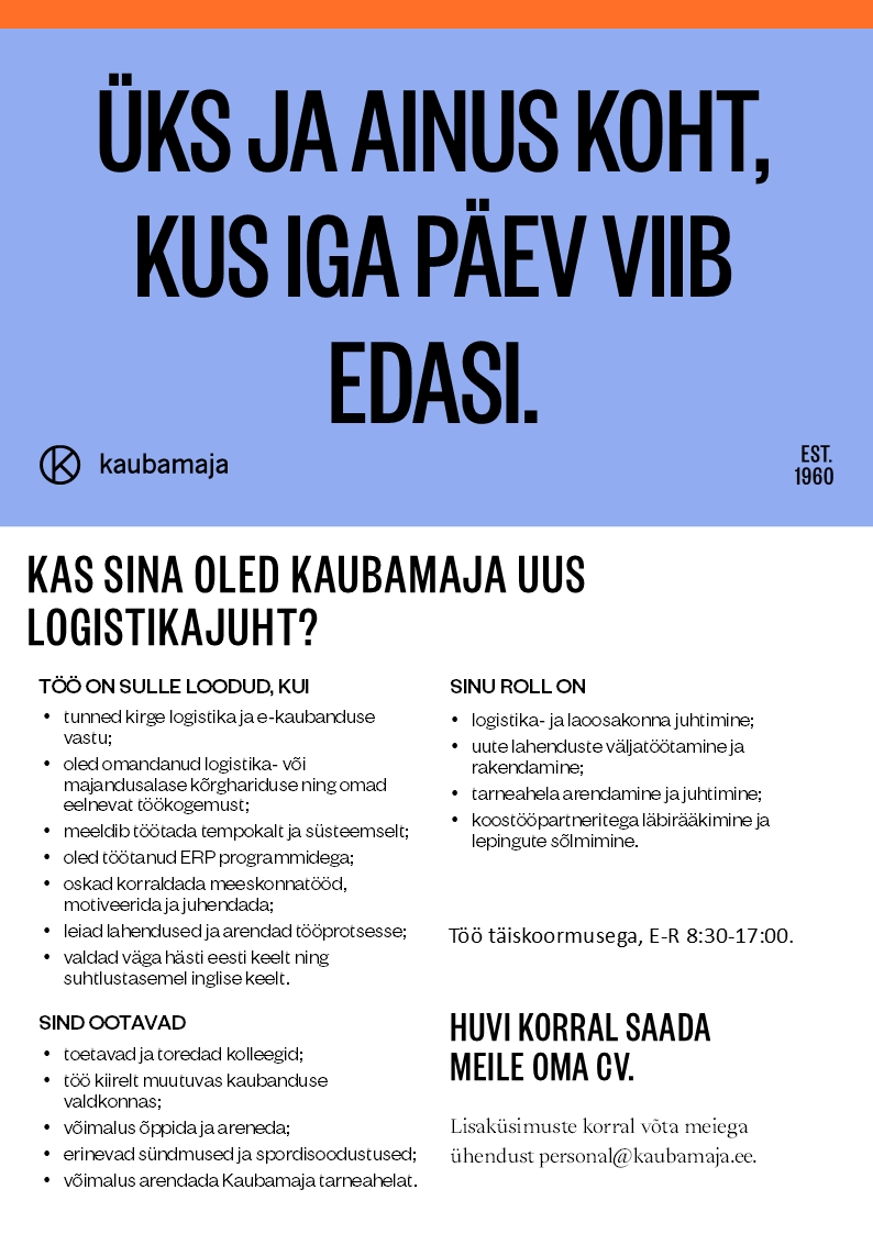 Kaubamaja Logistikajuht
