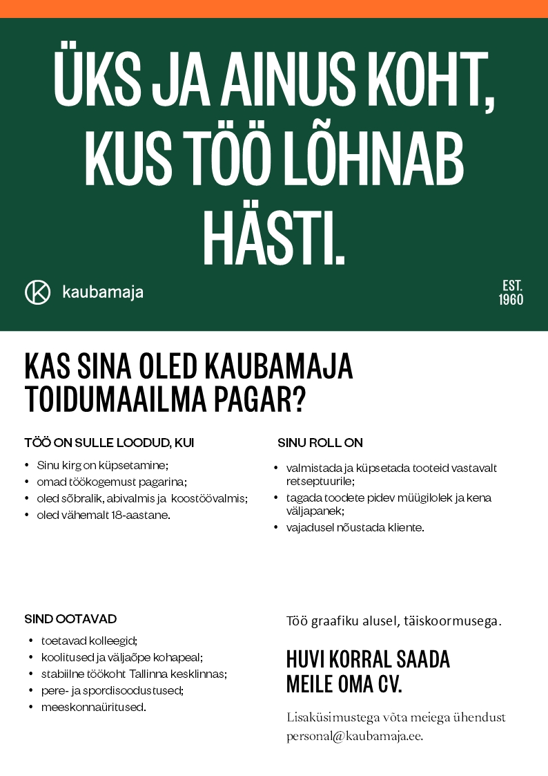 Kaubamaja Toidumaailma pagar