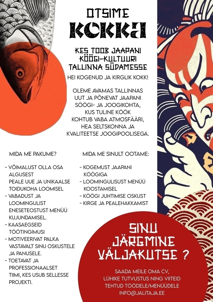 Jälitaja OÜ Kokk