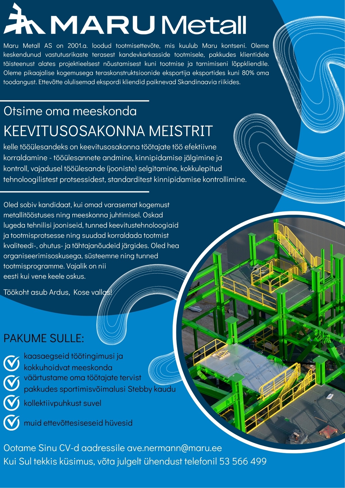 Maru Metall AS KEEVITUSOSAKONNA MEISTER