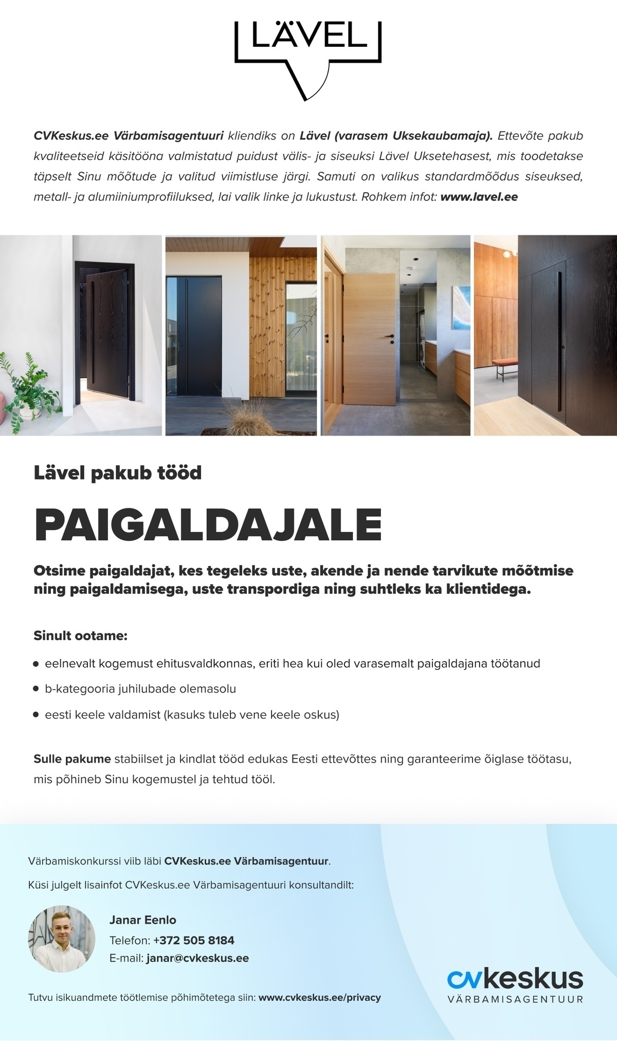 Lävel PAIGALDAJA