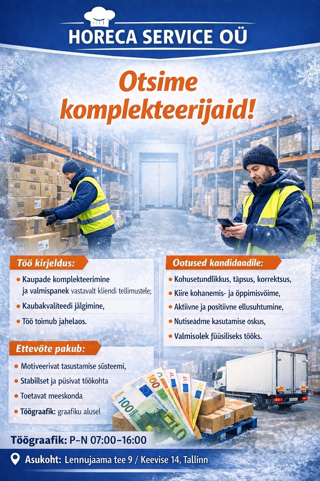 Horeca Service OÜ Kauba komplekteerija