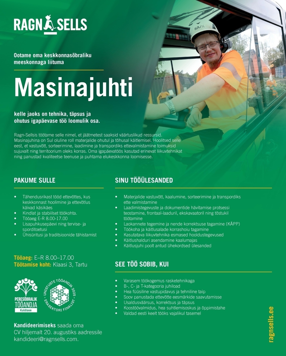 Ragn-Sells AS Masinajuht