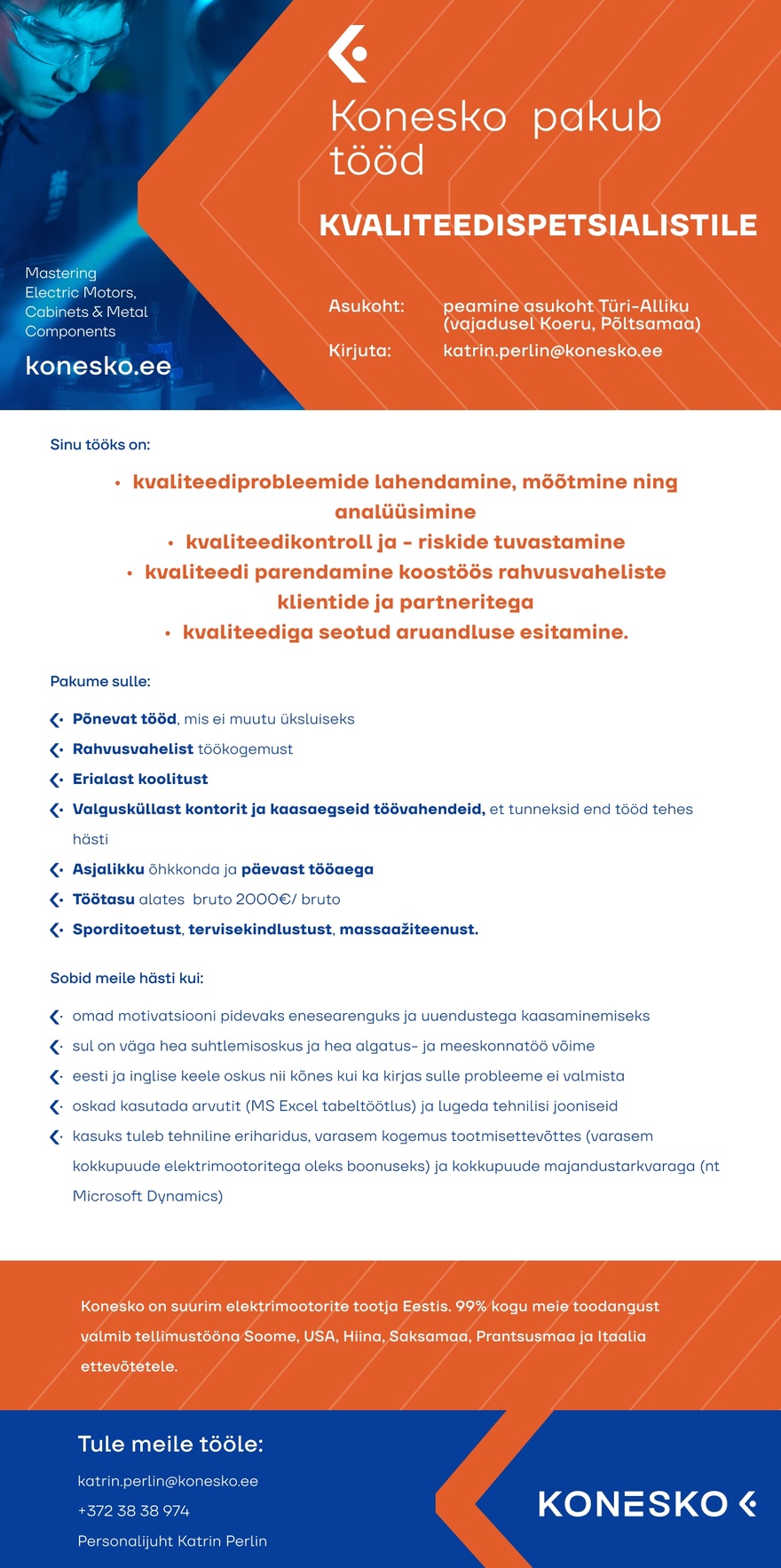 AS Konesko Kvaliteedispetsialist