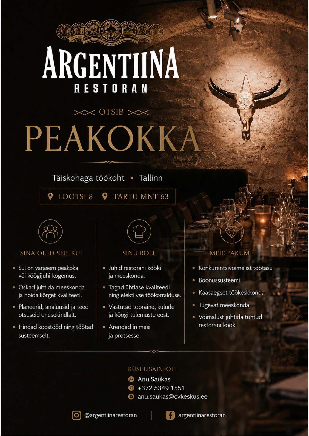 Argentiina Restoran PEAKOKK