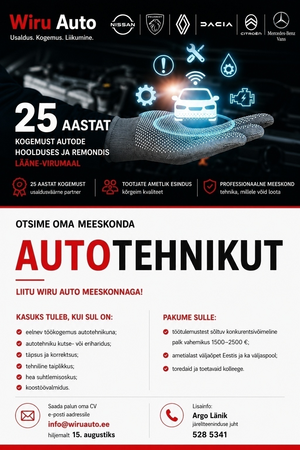 WIRU AUTO OÜ Autotehnik
