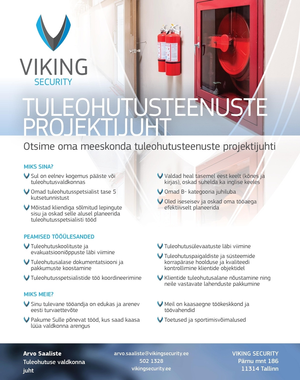 Viking Security AS TULEOHUTUSTEENUSTE PROJEKTIJUHT