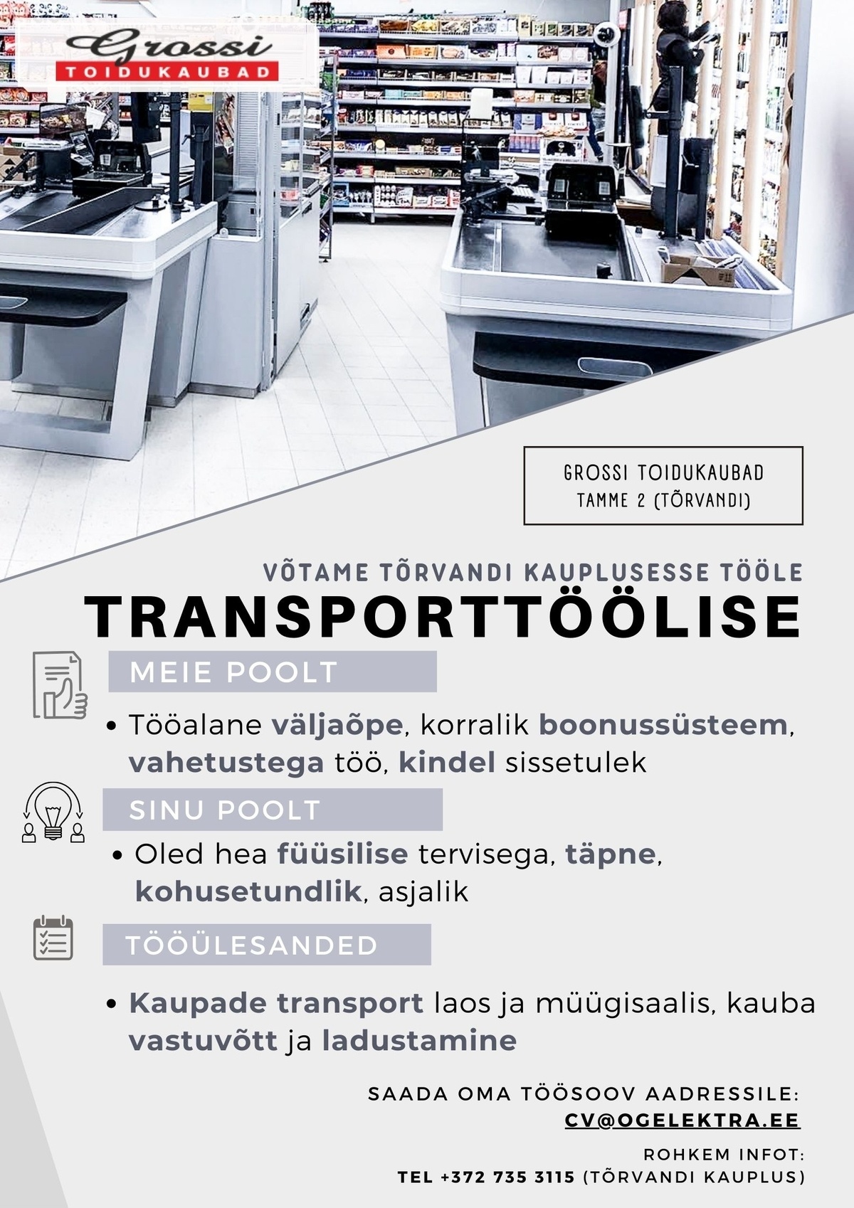 OG Elektra AS Transporttööline (Tõrvandi)