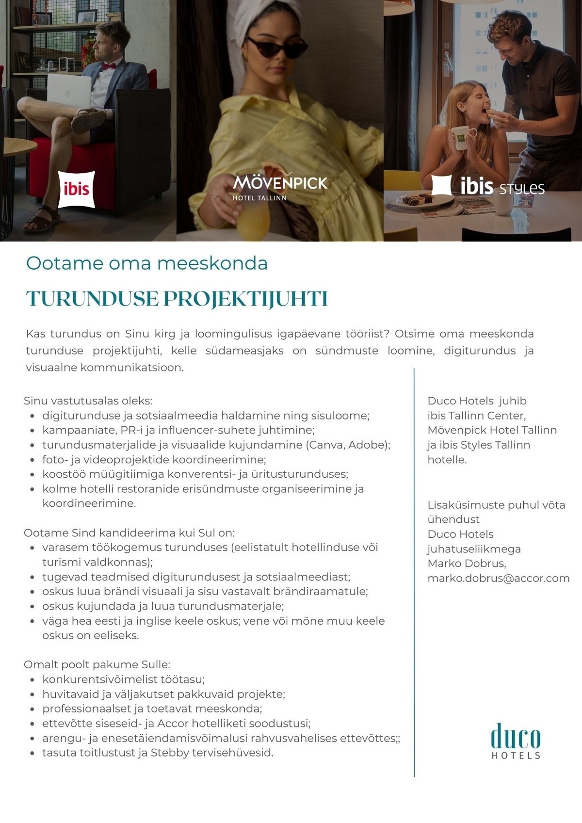 DUCO OÜ Turunduse projektijuht