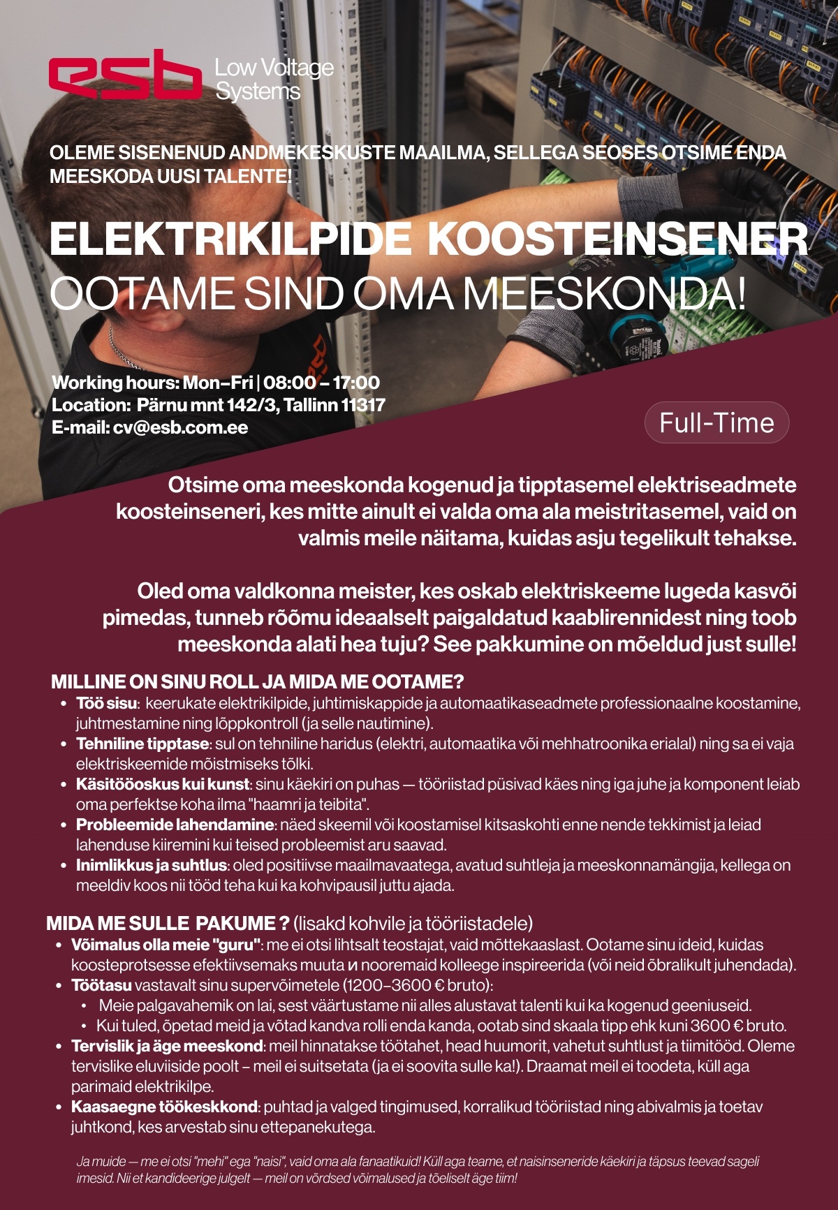 ESB-LVS OÜ ELEKTRIKILPIDE KOOSTEINSENER
