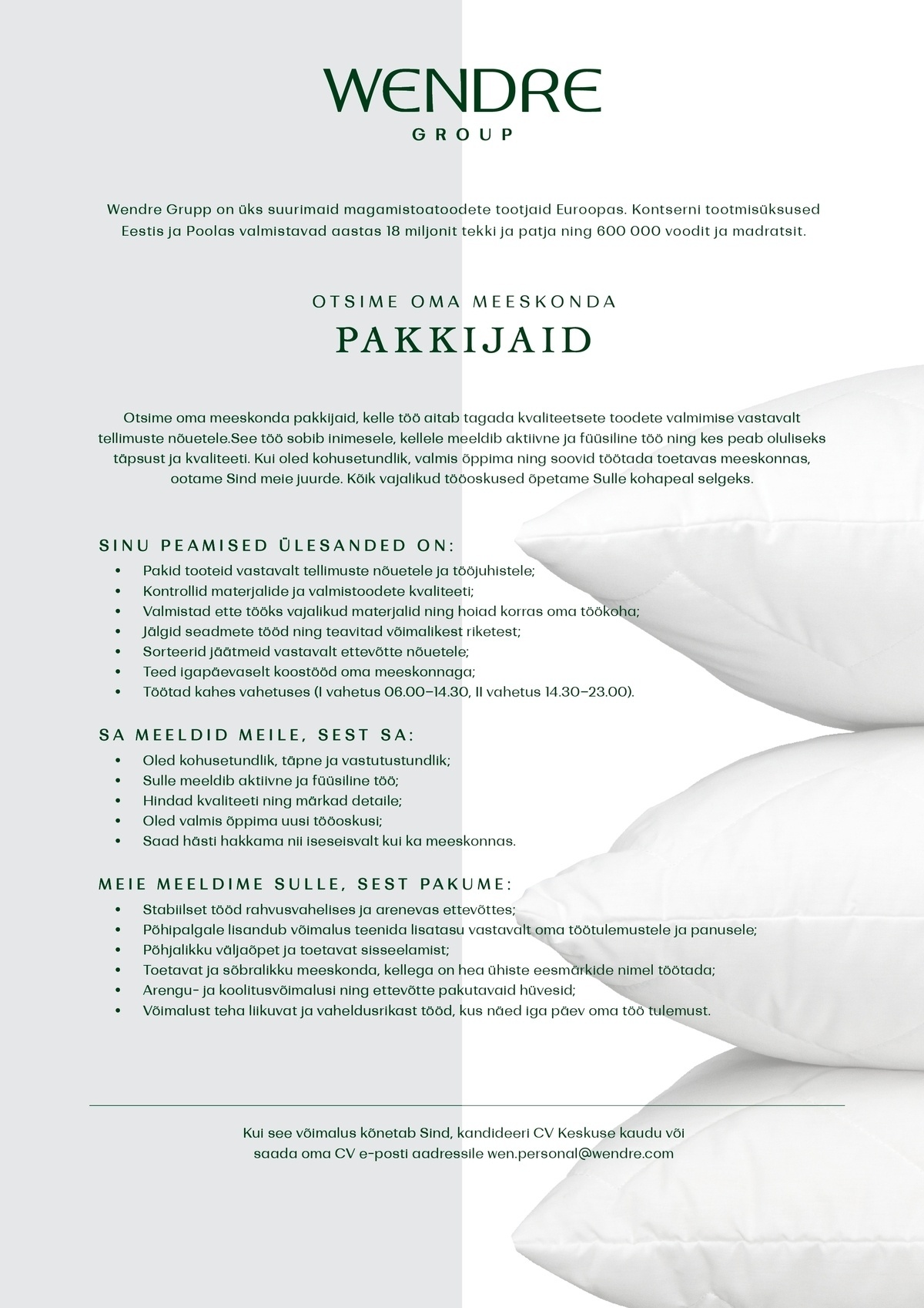 Wendre AS Pakkija