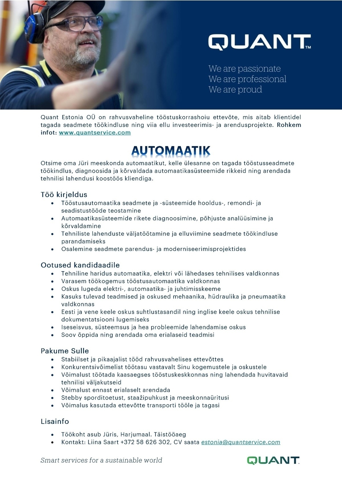 Quant Estonia OÜ Automaatik
