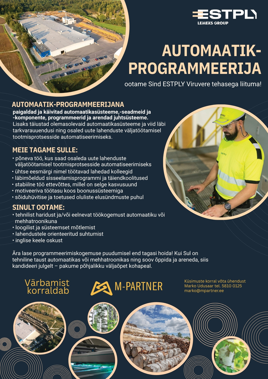 M-Partner HR Automaatik-programmeerija