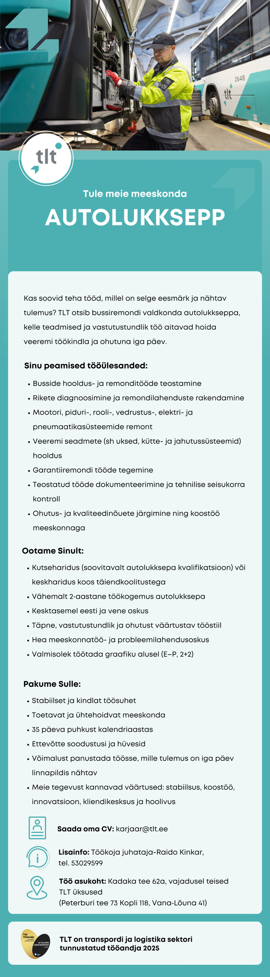 AS Tallinna Linnatransport AUTOLUKKSEPP