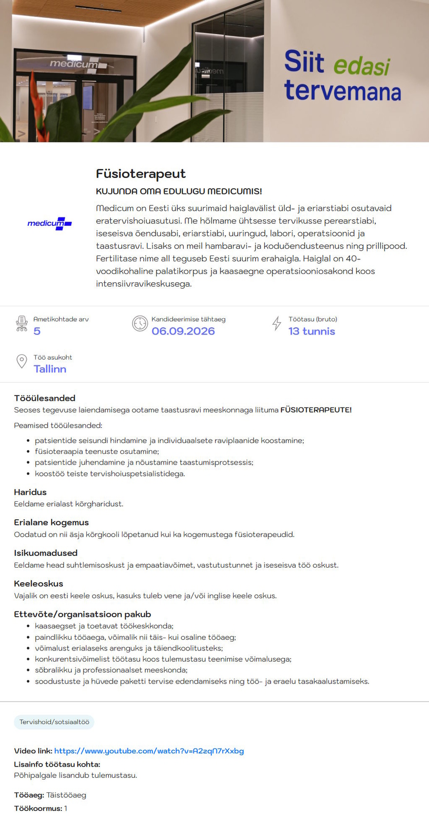 Medicum Füsioterapeut