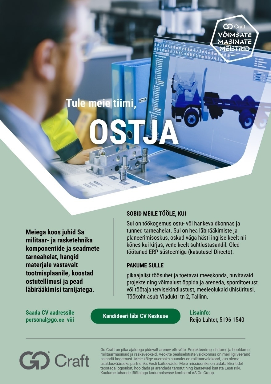 OÜ GoCraft Ostja