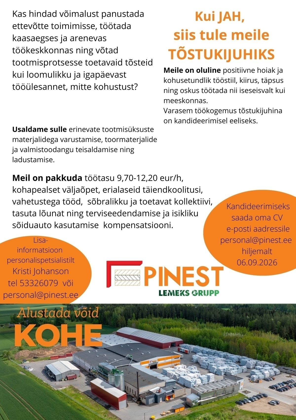 PINEST AS Tõstukijuht
