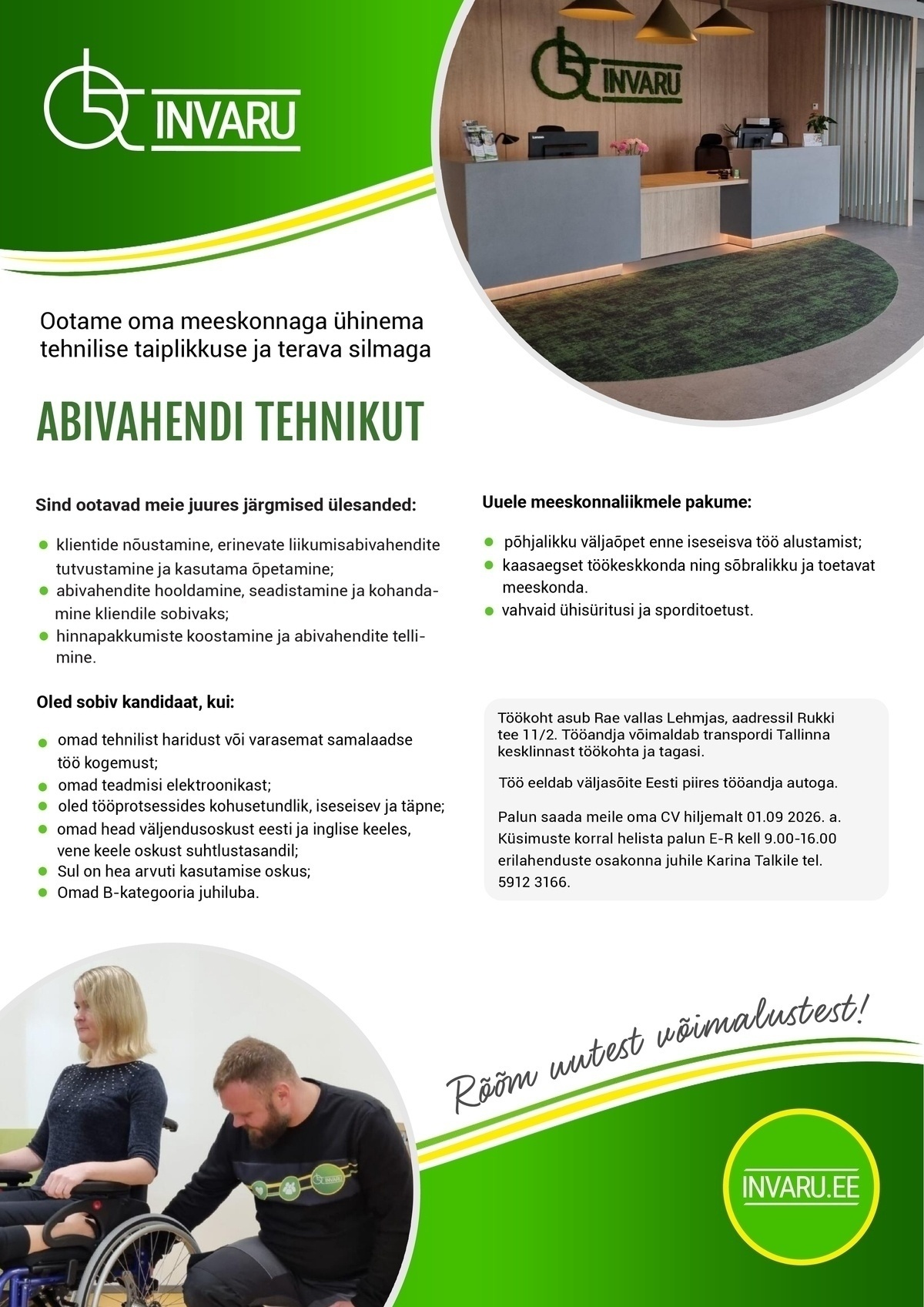 Invaru OÜ Abivahendi tehnik