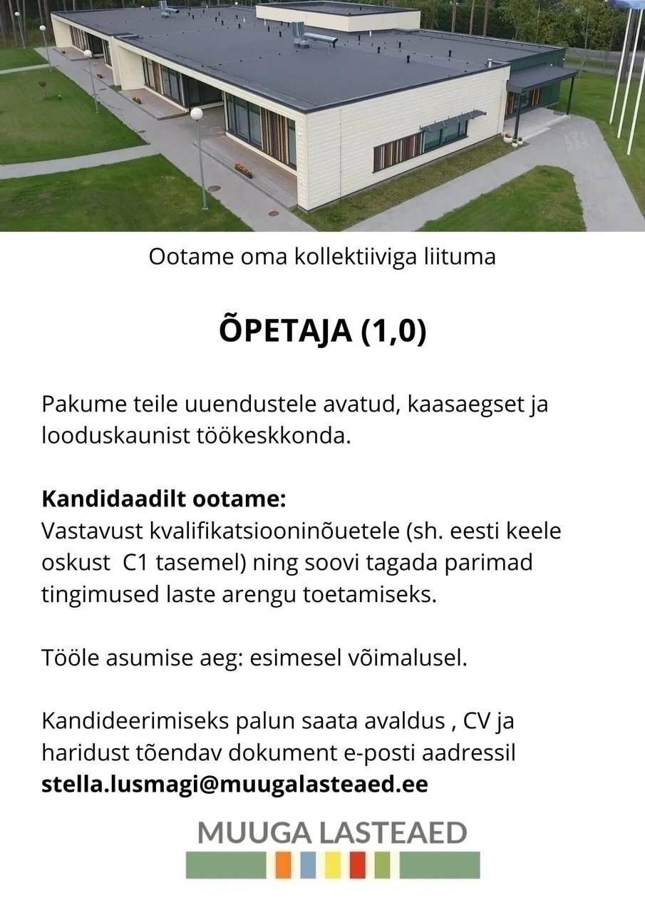 Muuga Lasteaed Õpetaja