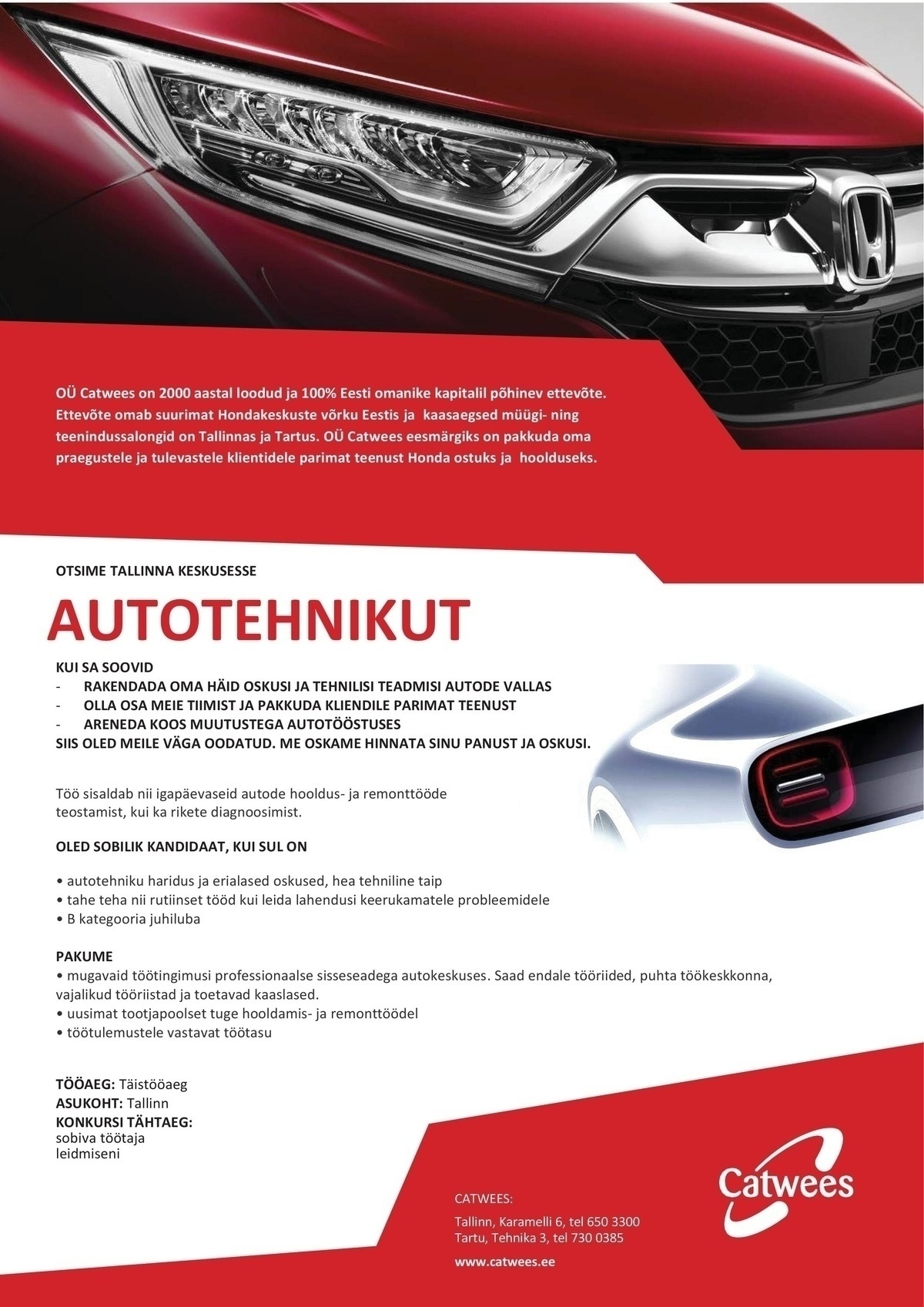 Catwees OÜ Autotehnik