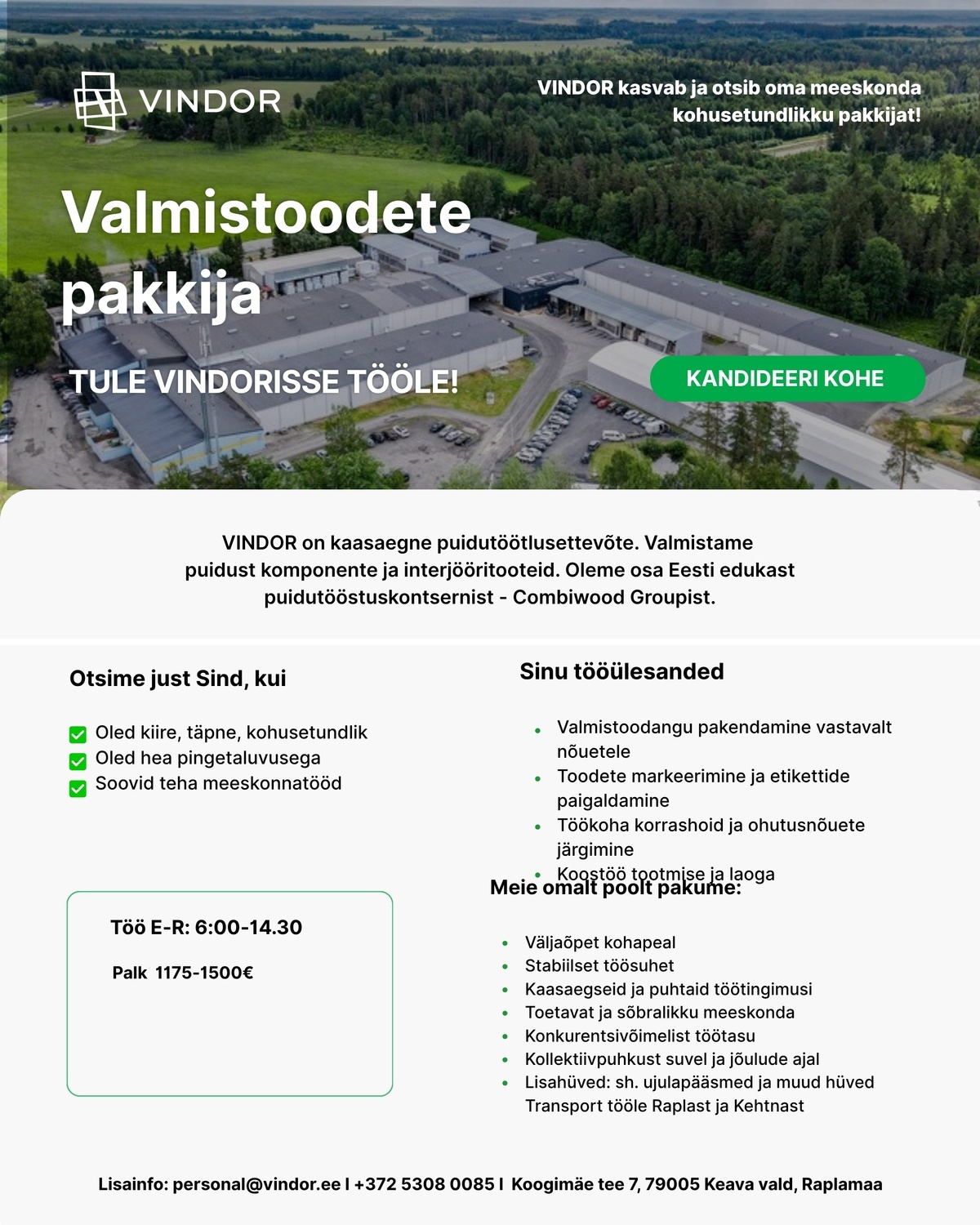 VINDOR OÜ Pakkija