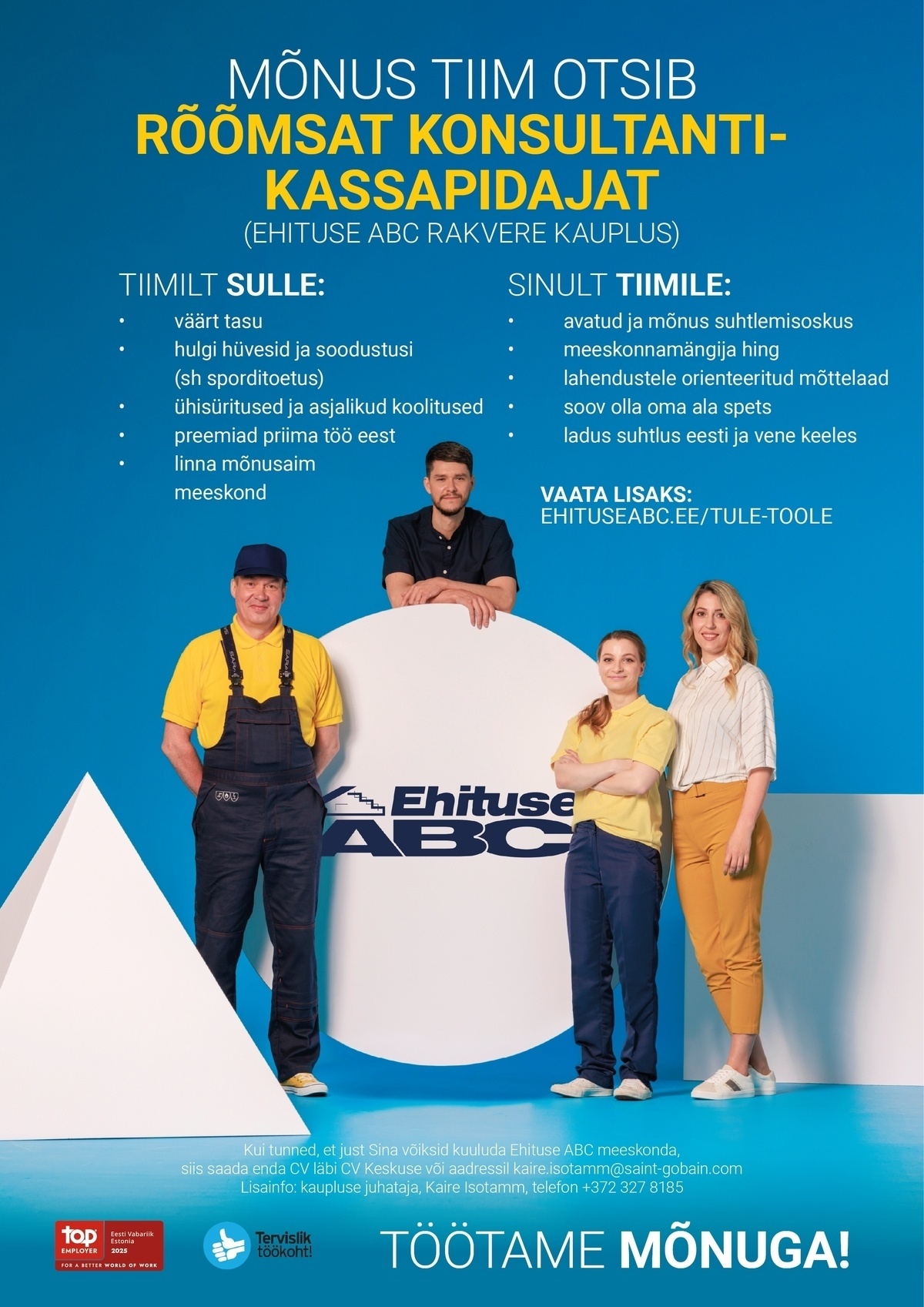Optimera Estonia AS - Ehituse ABC Rõõmus konsultant-kassapidaja (Rakvere Ehituse ABC)