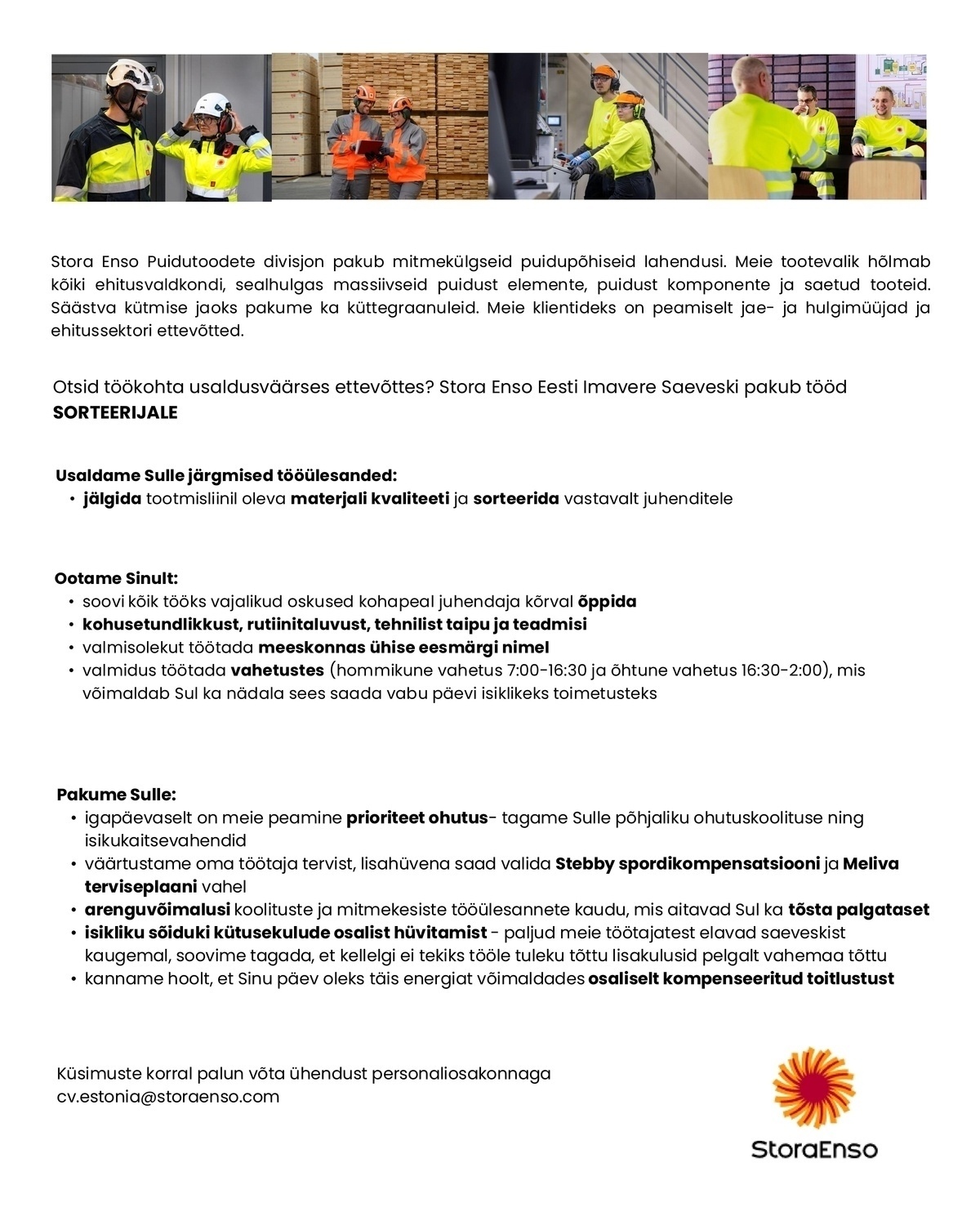 Stora Enso Eesti AS Sorteerija