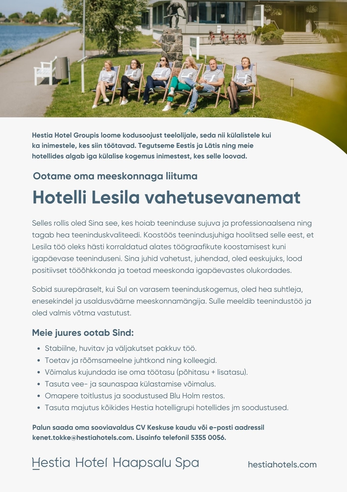 Hestia Hotel Haapsalu Spa Hotelli Lesila vahetusevanem